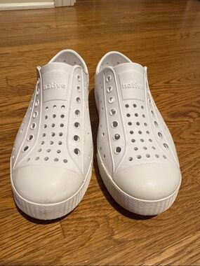 Native White Slip-On Eva Perforated Sneakers
